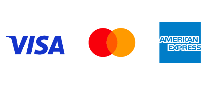 VISA/Mastercard/AMERICAN EXPRESSのロゴ